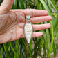 SOLD TO CYNTHIA Handmade Carved Buffalo Horn And Turquoise Pendant Necklace Wrapped In Solid Sterling Silver